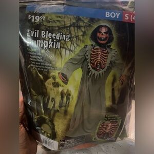 Evil Bleeding Pumpkin Costume for Boys